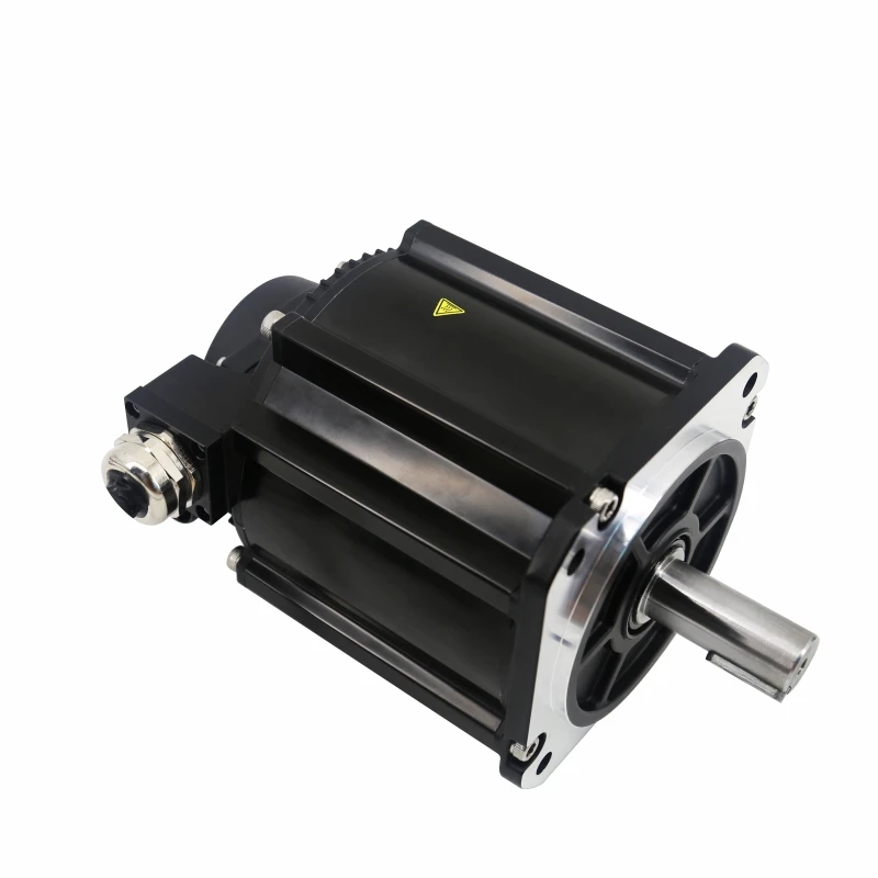 IP54 51 60A 48V 2350W 7.5N.m 2500PPR Encoder 3000RPM Permanent Magnetic Brushless DC Servo Motor For Forklift AMR AGV
