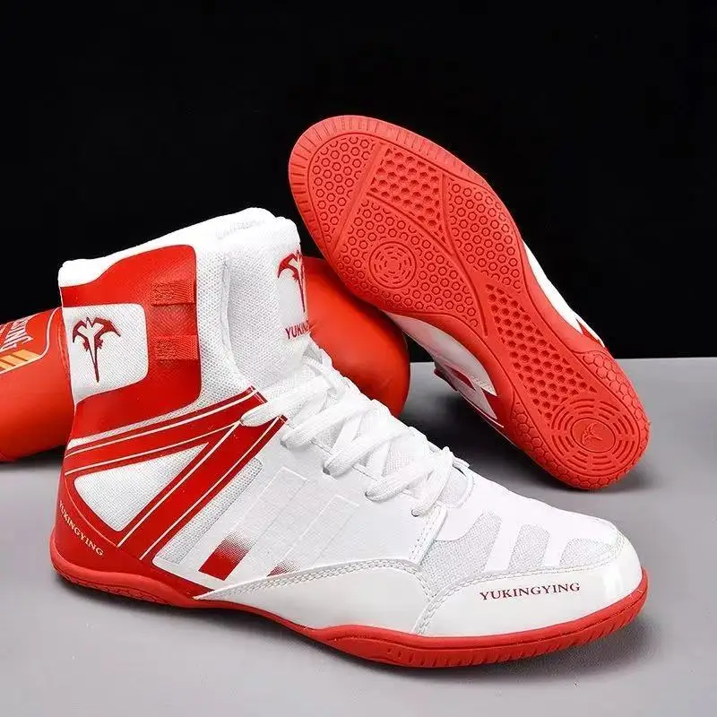 

2025 New Men's Wrestling Shoes Breathable, Durable, Slip-Resistant Wrestling & Boxing Trainers Combat Shoes Sports Trainers