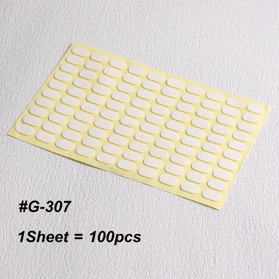 2 Sheets Traceless Double-side Adhesive Tape Gel For False Nails Display Stand Ultra-thin Soft Jelly Glue Sticker Manicure Strip