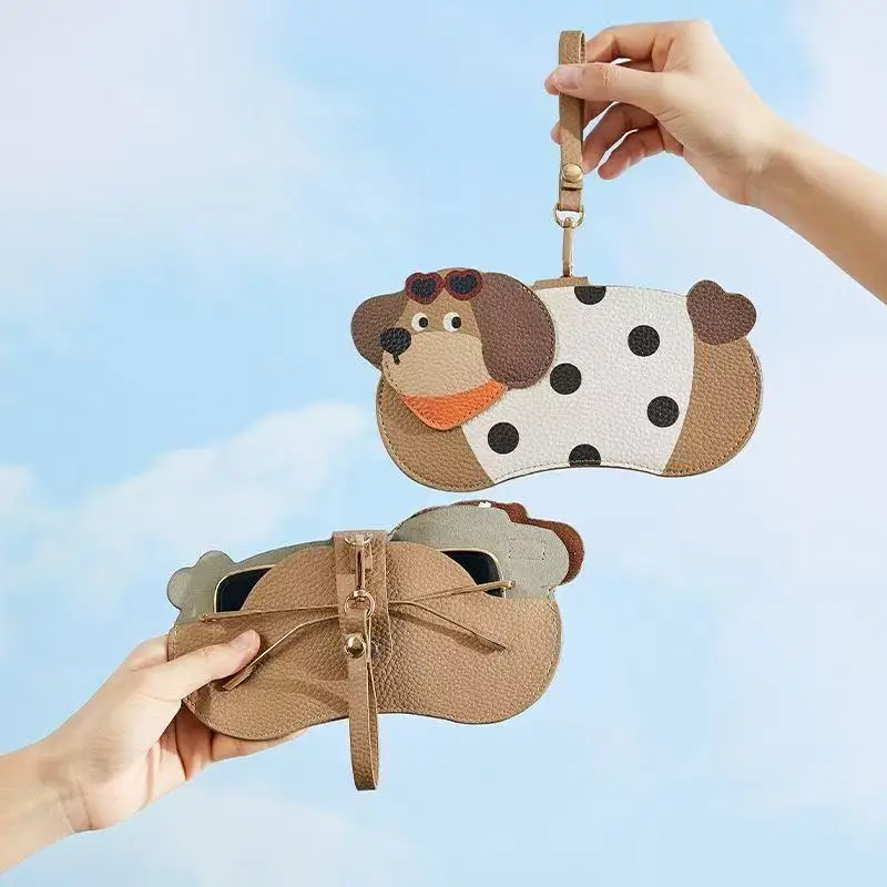nova-bolsa-de-Oculos-de-couro-com-estampa-de-bolinhas-de-cachorrinho-bonita-e-portatil-para-Oculos-de-sol-e-Oculos-de-miopia-capa-protetora