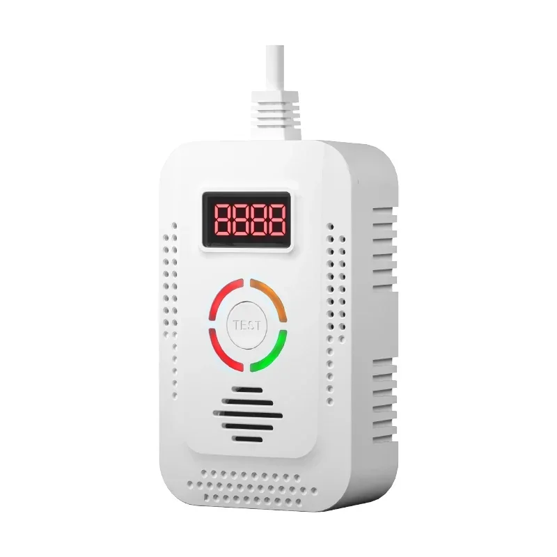 

Детектор природного газа и детектор угарного газа CO, монитор детектора утечки горючего газа для газа, CO, метана (CH4) на кухне