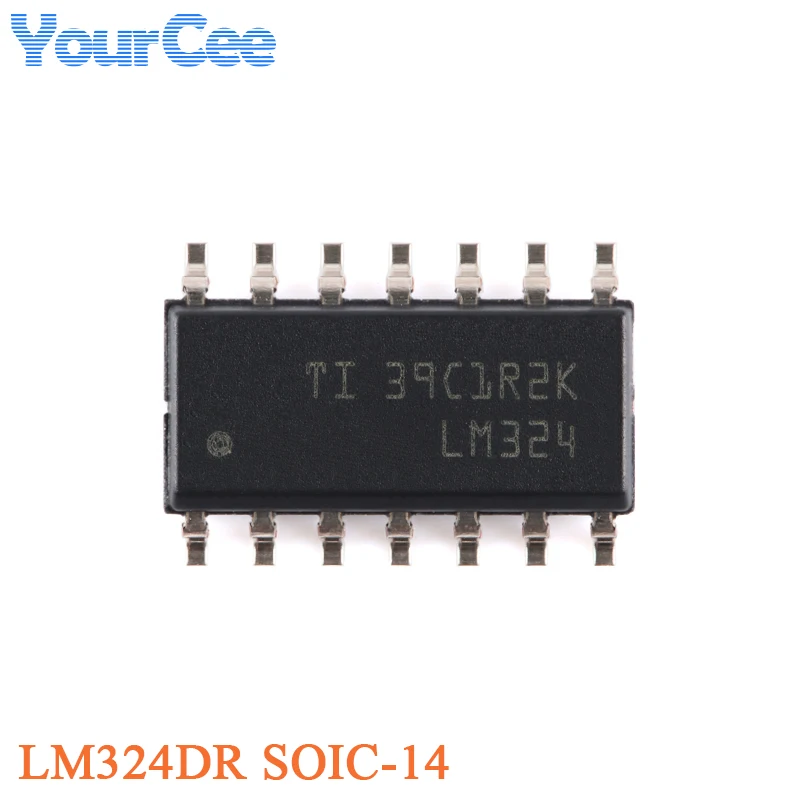 10pcs LM324N LM324DR LM324PWR LM324ADR LM324AN LM324APWR LM324BIPWR DIP-14 SOIC-14 TSSOP-14 Quad เครื่องขยายเสียงชิป