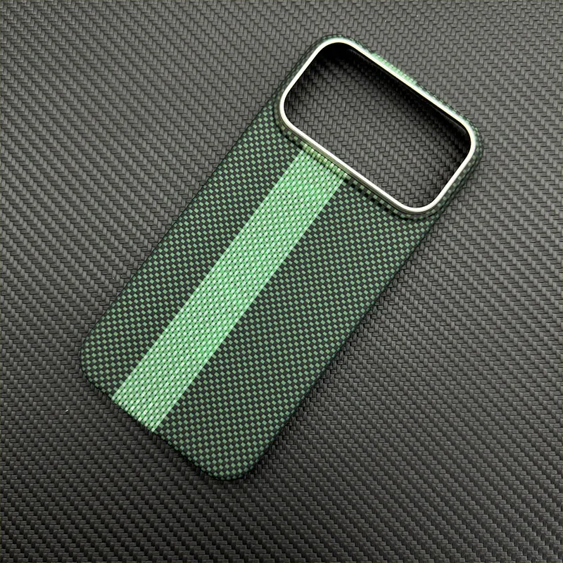 Magnetic Kevlar Carbon Fiber Phone Case for iPhone 17ProMax Business Aramid Fiber  Cover for Magsafe 17Pro Case for Apple 17