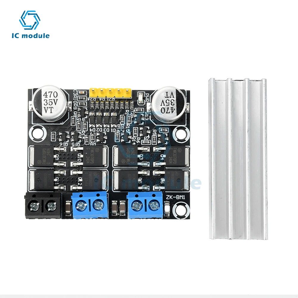 DC 3-18V 10A Dual H-bridge Motor Driver DC Forward and Reverse PWM Motor Speed Controller Low Voltage High Current
