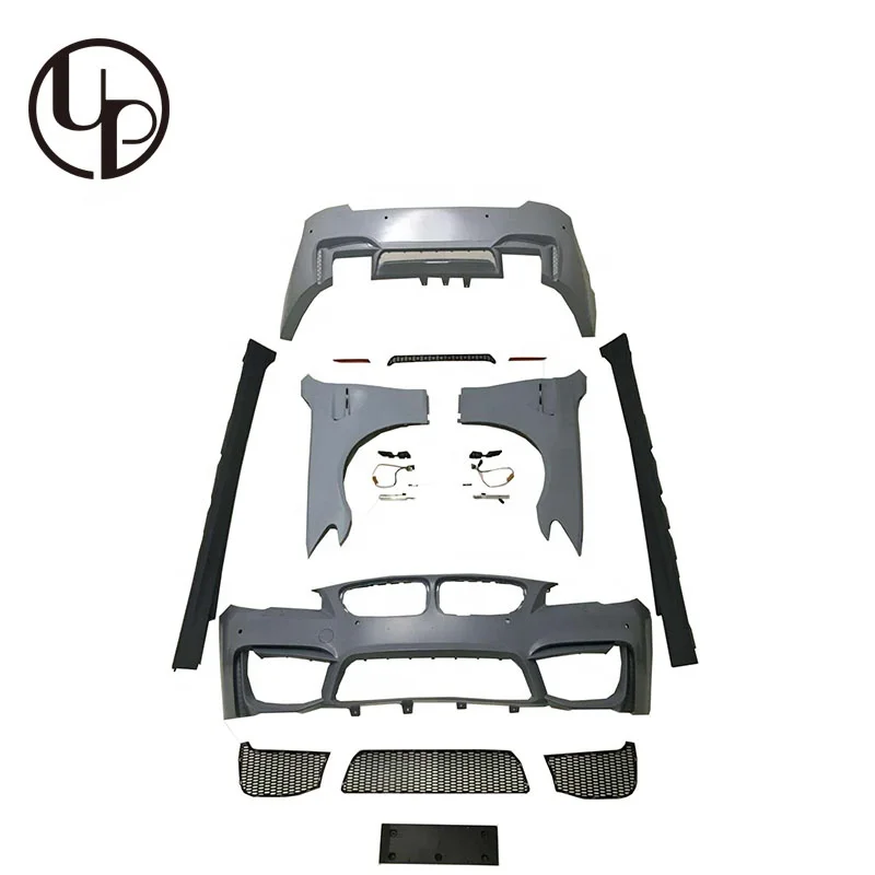 

STLF5S 5Series F10 F18 Old to New Front Bumper Rear Bumper Side Skirts Fenders Body Parts for F10 M5 Style Body Kits