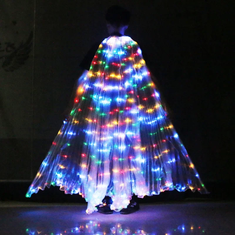

Butterfly Belly Dance LED Isis Wings Stage Performance Props Wing Dancewear Butterfly LED Wings Without Adjustable Sticks Bag