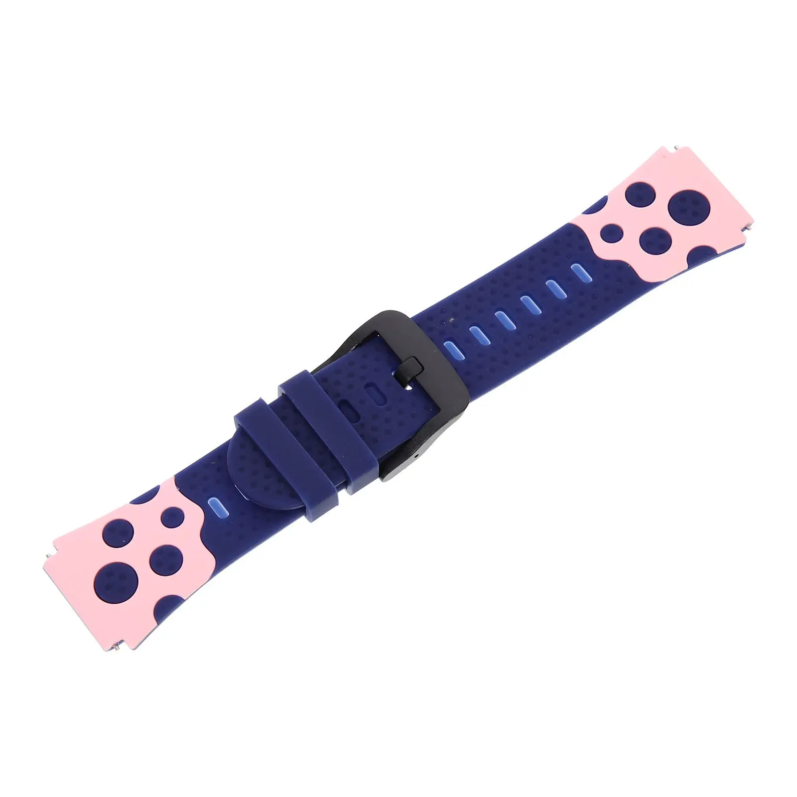Dual-Tone Kids Silicone Watch Band Universal Replacement Strap for Children Smartwatches Adjustable Comfortable Anti-Slip Design