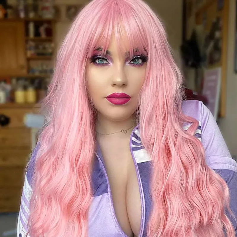 New wig for women, curly with water wave and corn perm, voluminous large curls, long hair cap