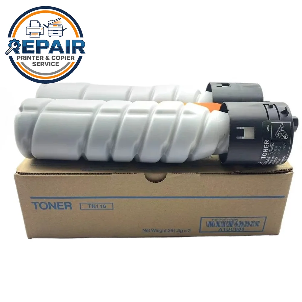 2PCS TN116 TN 116 117 118 119 Compatible Toner Cartridge for Konica Minolta Bizhub 164 165 184 185 195 215 235 7718 7719 7723
