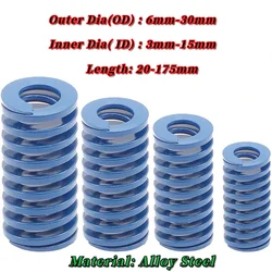 Blue Compression Spring Die Mold Springs Light Load Spiral Stamping Compression Mould Die Spring Outer Diameter 6-50mm