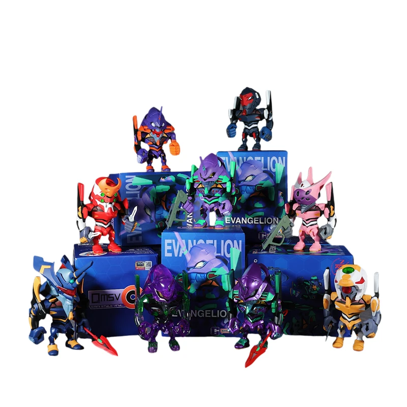 متوفر في المخزون صندوق بانداي QMSV-C Evangelion العمياء - Unit-01 مجموعة شخصيات تشيبي - هدية رسمية قابلة للجمع من الرسوم المتحركة اللطيفة من مادة إي في إيه #6
