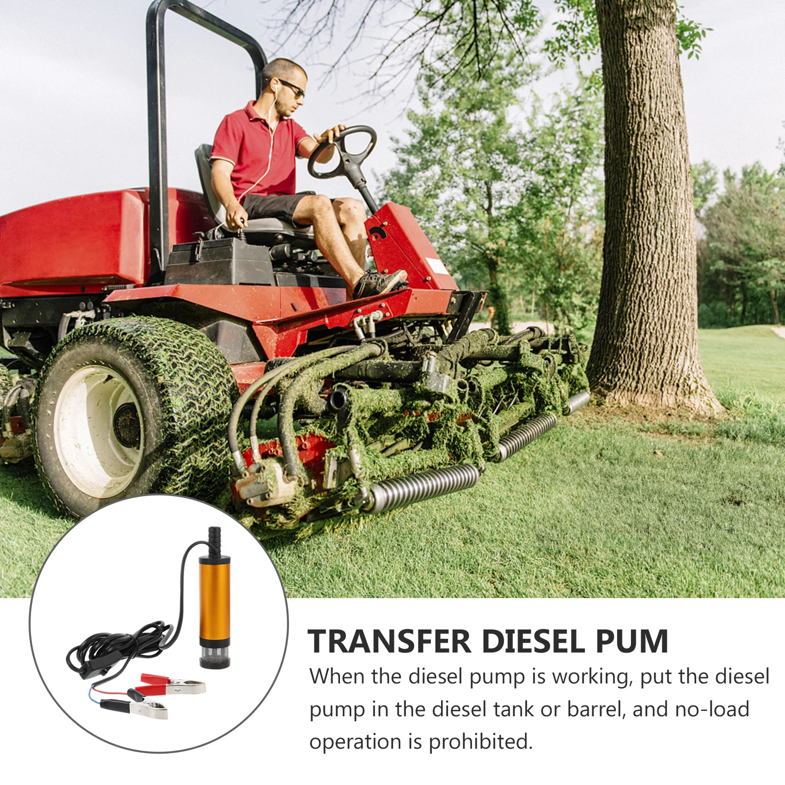 

1Pcs Electric Oil Pump Stainless Steel Portable Transfer Pump for Harvesters Tractors Construction Machinery