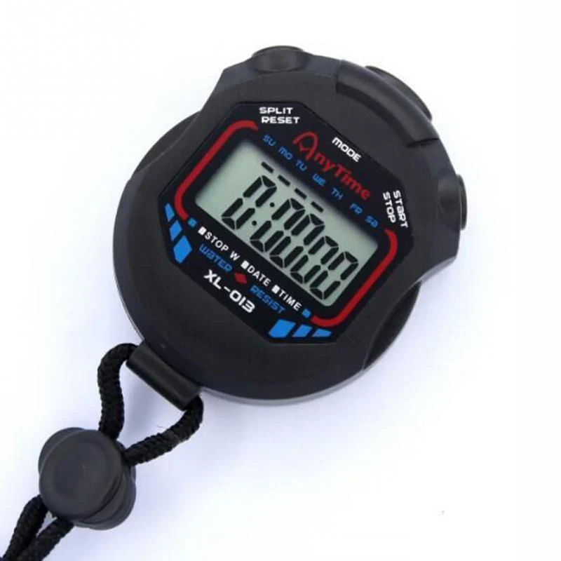 Waterproof Chronometer Handheld Pocket Stopwatch Professional Digital Sport Stopwatch LCD Timer Stop Watch Timer Tools