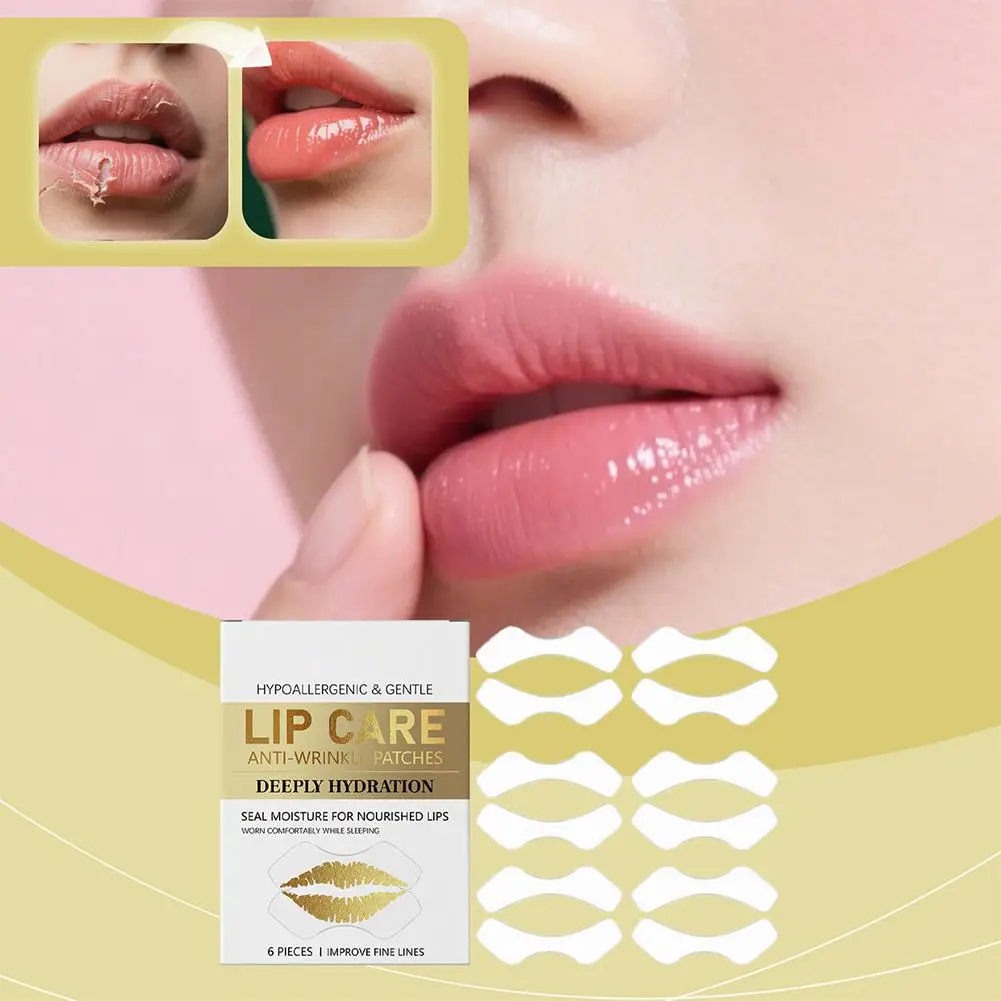 Parche de línea de labios aclara las líneas de los labios, nutre profundamente las arrugas, mejora la hidrata, parche de labios y labios cuidado de la piel de línea superior Z4H7