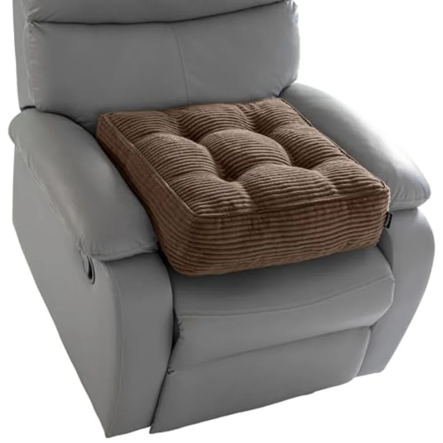 

Tufted Corduroy Recliner Seat Cushion for Elderly Inch Extra Large Square Seat Cushion for Recliner Chair Floor Pillow Office C