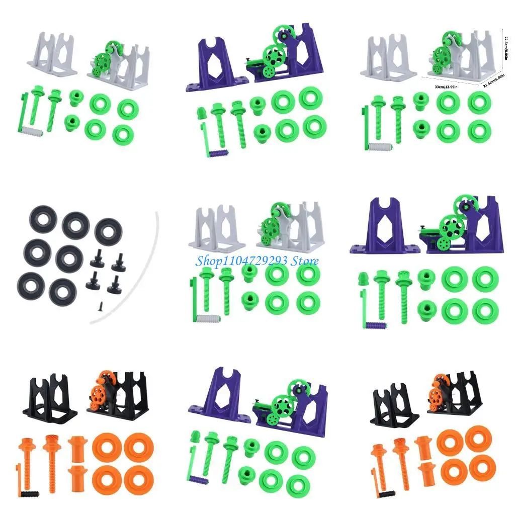 

Y2GD 1Set Quick Use Hand Crank Device for 3D Printer Filament Spooling Winder Easy