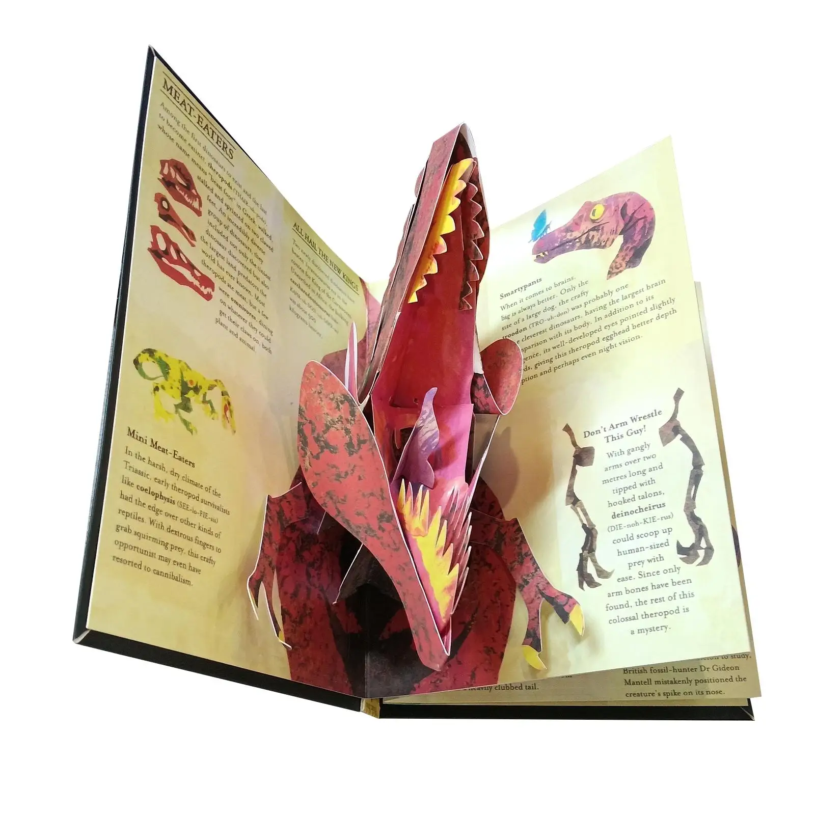 Libro de dinosaurios 3D, divertido libro de educación temprana para niños pequeños, niños y niñas