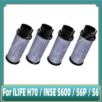 Compatible For ILIFE H70 / INSE S600 / S6P / S6 Handheld Vacuum Cleaner Spare Parts Replacement Accessories Filters