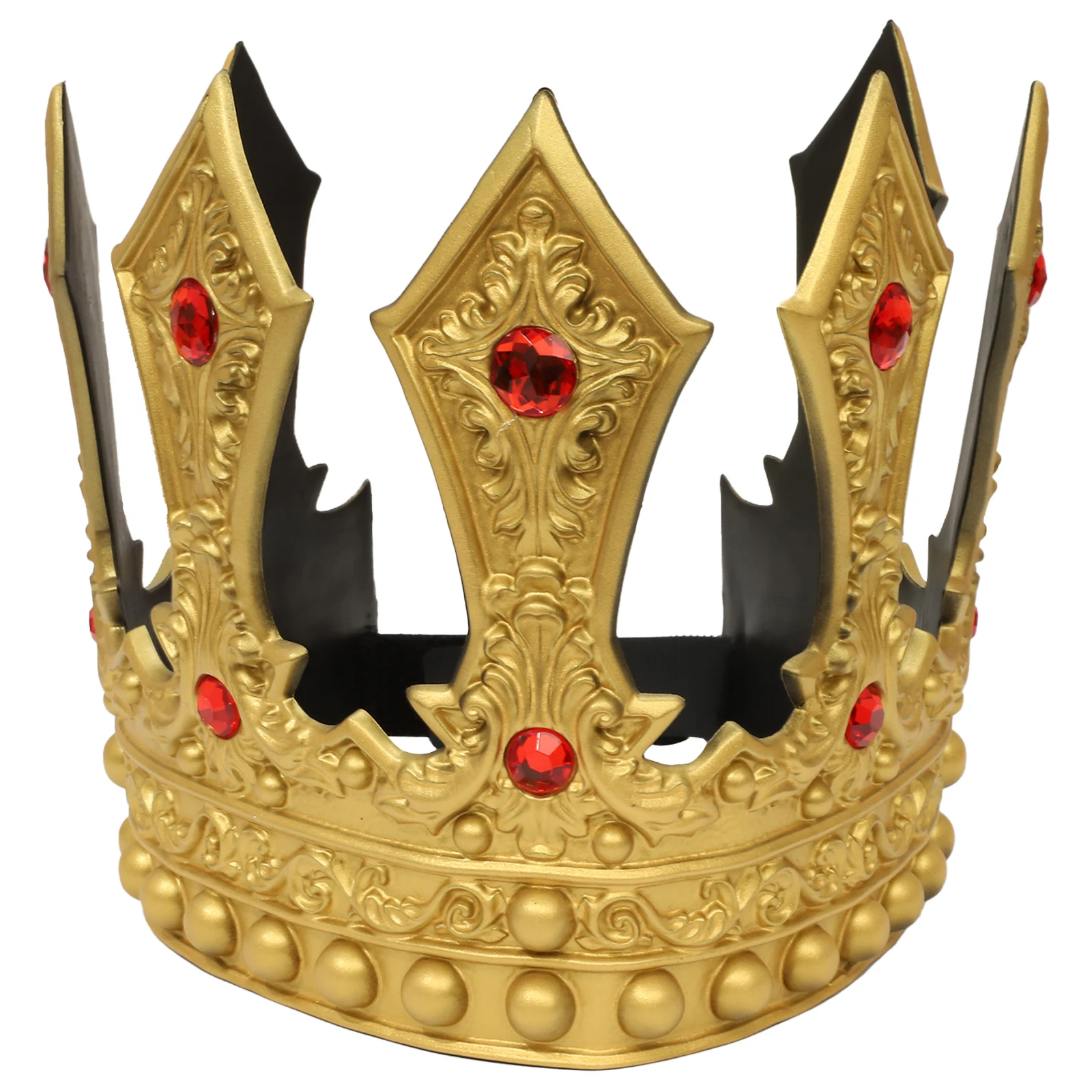 Couronnes de dérivRoyal en Plastique, Diadèmes de Princesse, Sceptre, Costume de ixd'Anniversaire d'Halloween, Accessoires de Cheveux Cosplay pour Homme Adulte