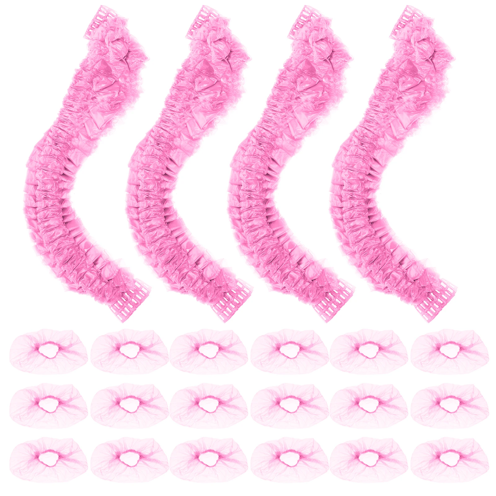 

300 шт. одноразовая косметическая сумка для раковины, белая упаковка, 3 упаковки, принадлежности для салона, вкладыши для умывальника, эластичный рот, долговечность