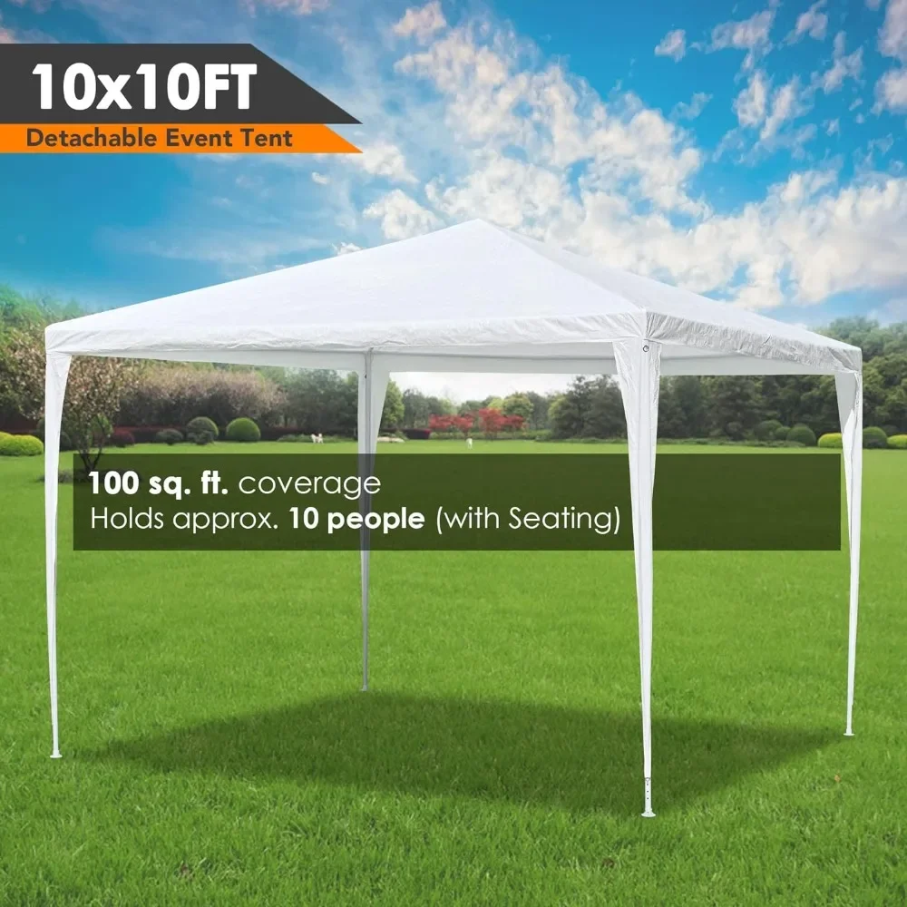 Gazebo Outdoor Wedding Party Patio Enclosed Canopy Tent W/Removable Side Wall Canopy for Fetes Event Yard Decoration Outdoor