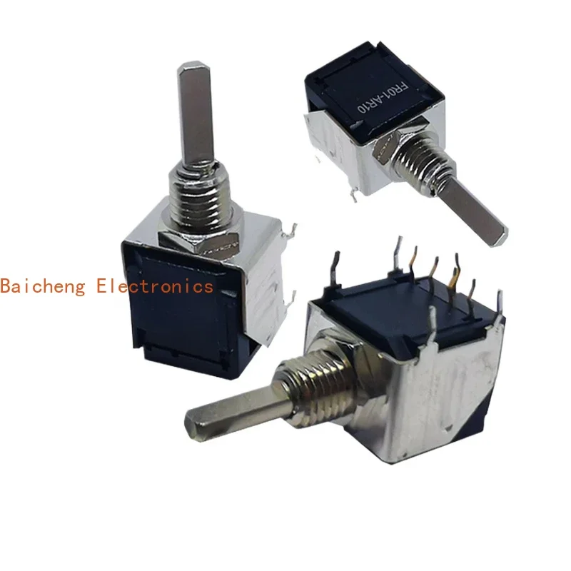 5PCS Rotary switch FR01AR10HB-S code 0-9 digital horizontal with bracket 10 positions 4:1 feet