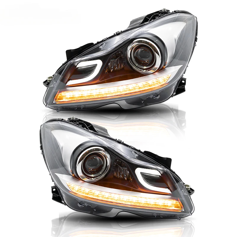 Manufacturer Factory Wholesales Full LED Headlights W204 2011-2014 Modified Car Front Lamp For  C classcustomcustom