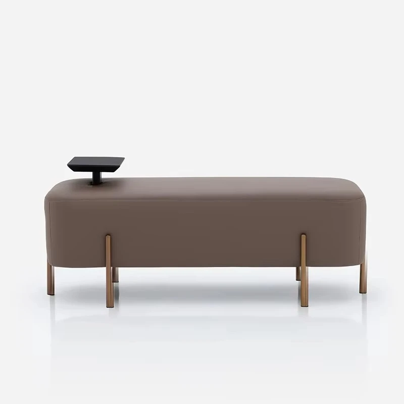 

Leather Tail Stool Light Luxury Atmosphere Apartment Bedroom Furniture 124cm Bed End Bench Home Living Room