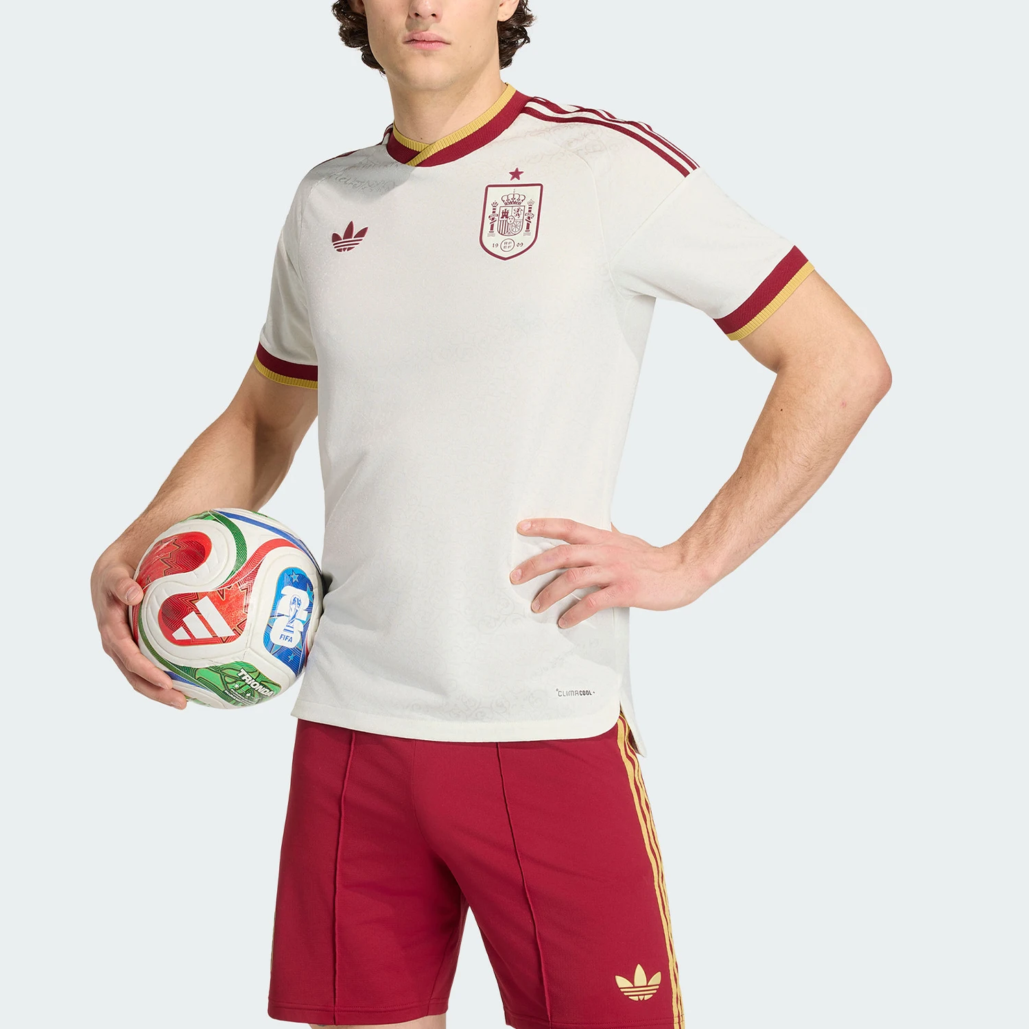 Adidas genuine clover men's football sports short sleeved T-shirt JN4392