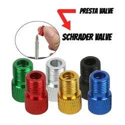 4PCS Wheel Tire Transfer Valve Adapter Presta To Schrader Cinverter Road Bike Cycle Bicycle Pump Tube Tools Bicycle Accessories