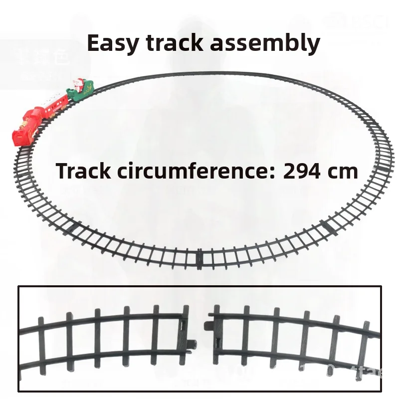 소리와 빛 기능이 있는 미니 크리스마스 기차 장난감은 어린이의 대화형 놀이를 위한 복고풍 전기 철도차입니다.