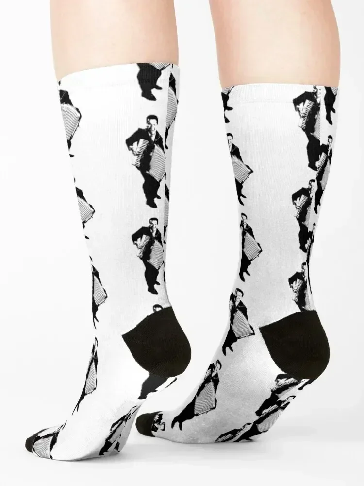 Lawrence Welk No Name The Black Stencil Socks Crossfit cool hip hop golf Socks Men Women's