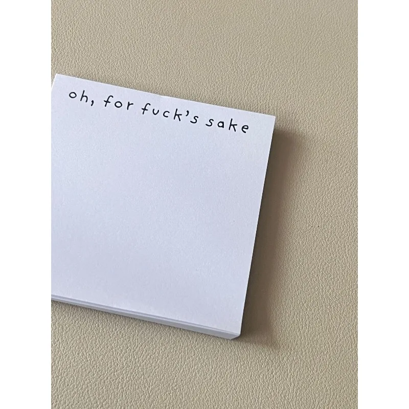 Novel Fun Creative Sticky Notes Stylish Memo Pad Trendy Stationery Gift Idea for Birthday Holiday Office & Daily Use Presents