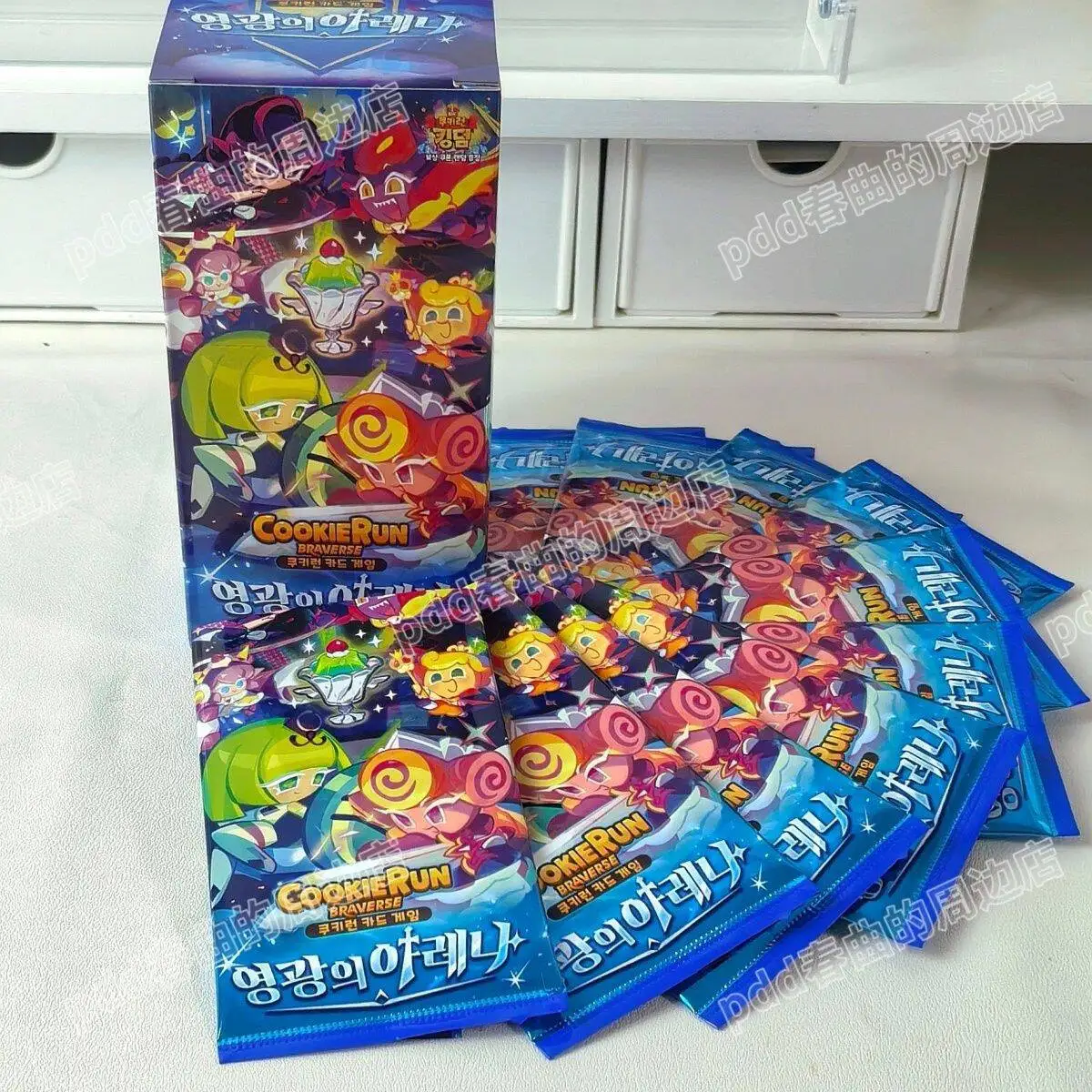 

Cookie Run Brave Battle Shadow Milk Cookie Anime Action Figure - Collectible Customizable Toy for Fans Gift Card Game