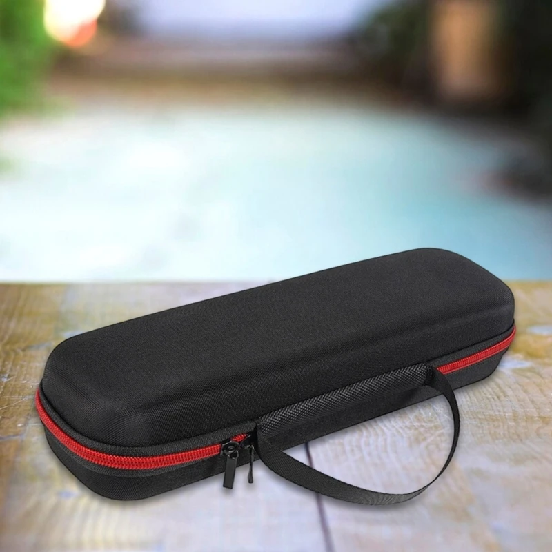 Y1UB Compact K-song Microphone Holder Case EVA Travel Bag for Handheld Wireless Mic Easy Access Double Zippers Container