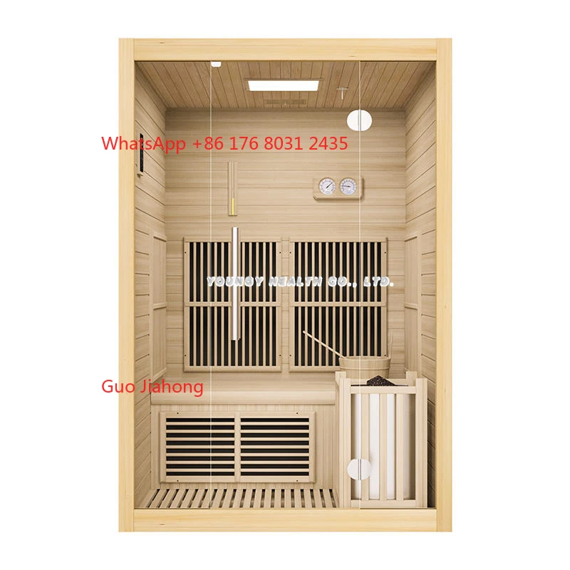 

High Security Classic Traditional Finnish Sauna Solid Wood Room Sauna Heated Domestic Sauna