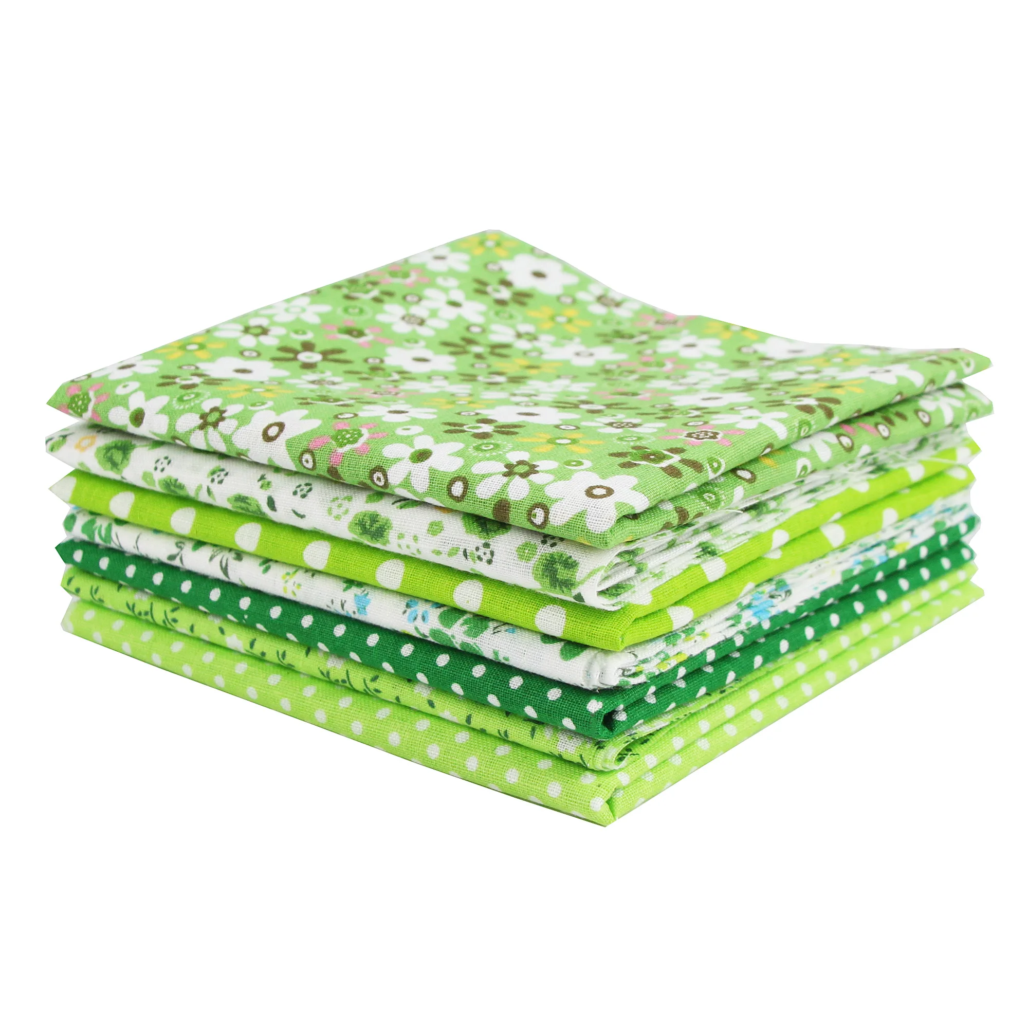7PCS 25 X 25cm/50 X 50cm Squares Cotton Craft Fabric Cloths for DIY Bundle Patchwork Quilting Sewing Scrapbooking Art Craft