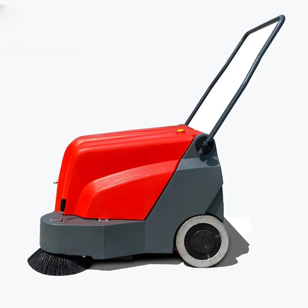 Best Price Hand Push Manual Sidewalk Parking Lot Sweepers
