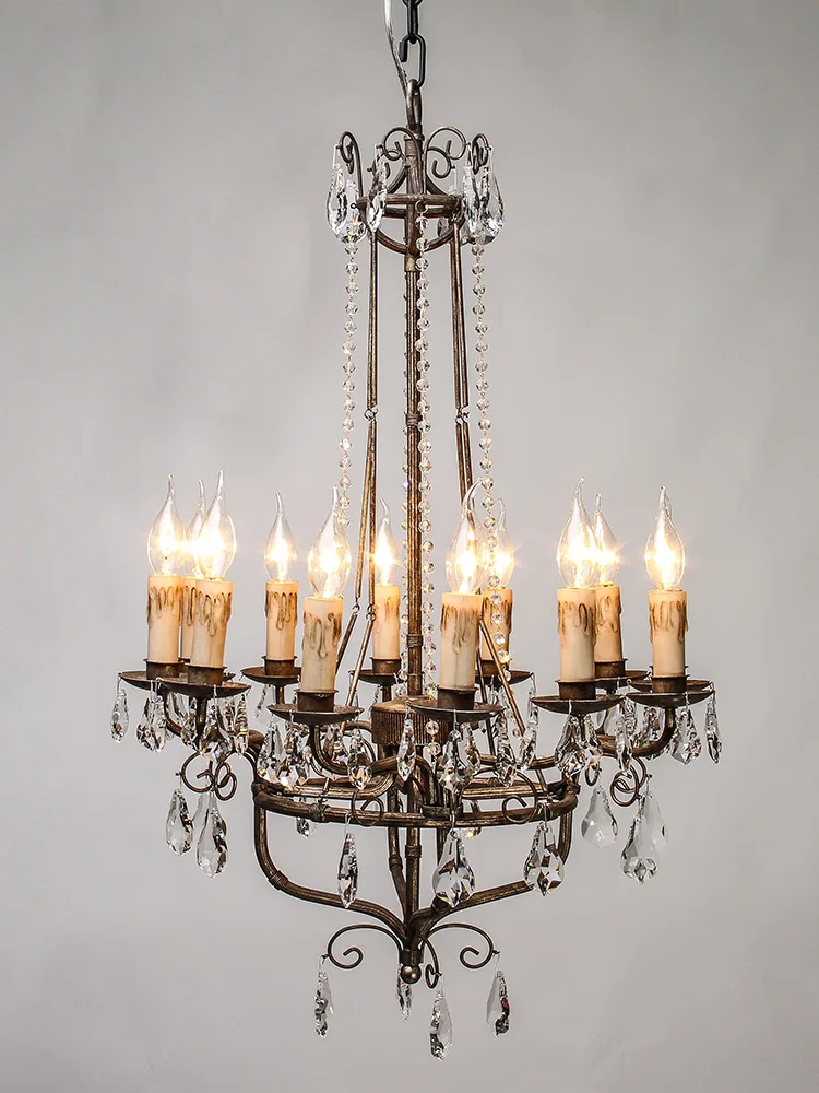 

Premium lamp, retro, crystal, villa, restaurant, commercial, nostalgic, light luxury, chandelier, high-end