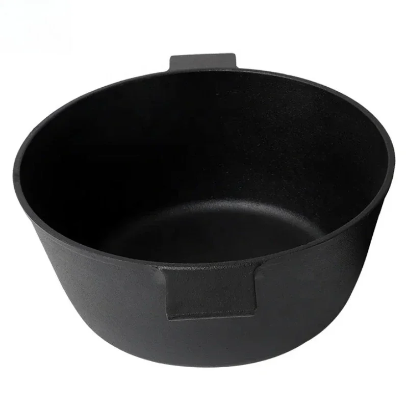 

Kitchen Cooking Cast Iron Casserole 2-in-1 Round Cast Iron Bread Plate