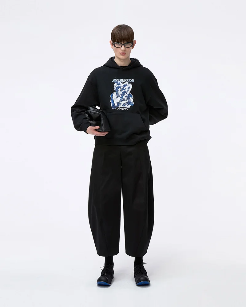 

2025 Summer ADER AderSpace Relaxed Luxe Breathable Training Hoodie! Black Hoodie —‘Minimalist’ for Unisex Effortless Flair!