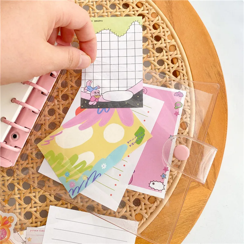 A7 Square Glitter Binder with 90 Sheet Grid Blank  Notebook Photo Sticker Collect  Diary Agenda Planner Paper School Stationery