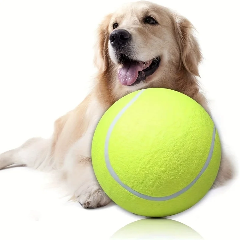 

Tennis Ball Design Dog Toy,Pet interactive Tennis Ball Toy, Signature Dog Tennis Ball Giant Pet Toys for Dog Chewing Toy