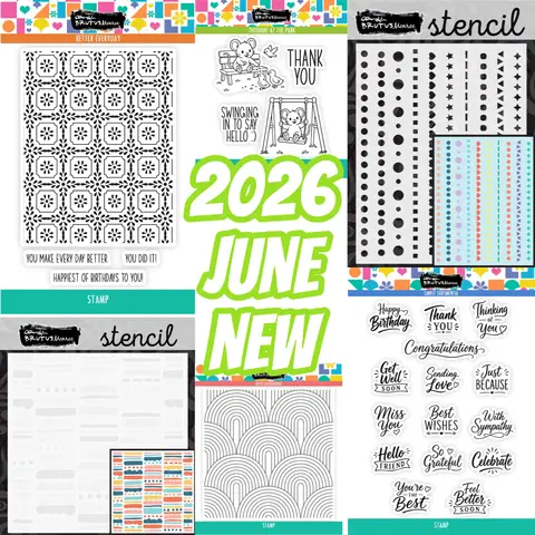 Smile Today 2026  Clear Stamps and Stencil For Scrapbook Diary Decoration Embossing Template DIY Greeting Card Handmade