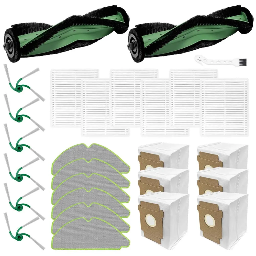 For Roomba 115 For Combo Plus Robot Vacuum Replacement Parts Main Brush Side Brush Filter Mop Cloth Dust Bag and Cleaning Tool
