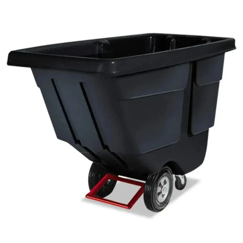 

Tilt Dump Truck, 850 lbs 1 Cubic Yard Heavy Load Capacity with Wheels,Trash Recycling Cart, Black