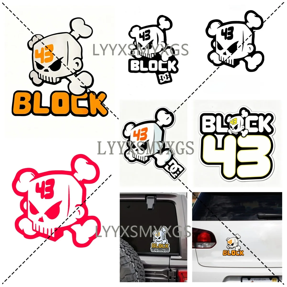 Personality and Creativity Skulls 43 Car Stickers Waterproof Sunscreen Vinyl Decal PVC Wholesale Car Decoration