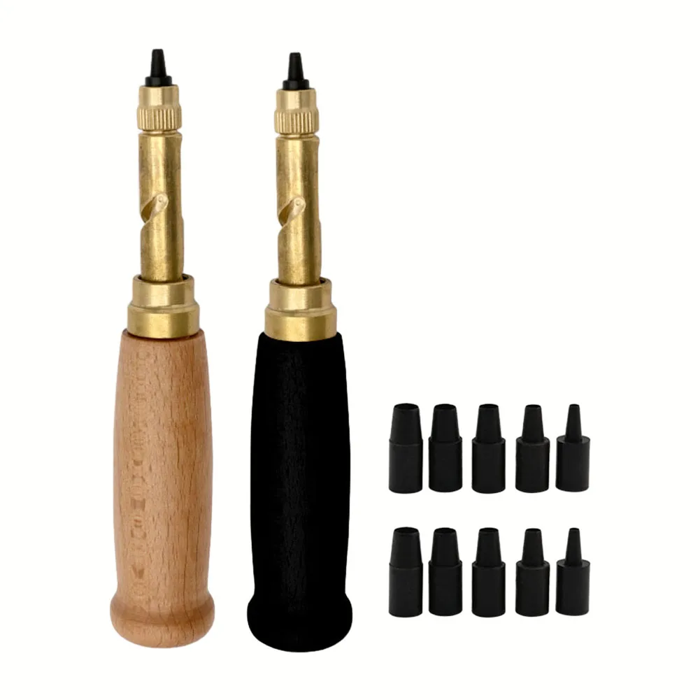Perforatrice con 6 punte di dimensioni, materiale da 1 54 mm, punzonatura verticale a 90 gradi, adatta per l'artigianato e la stampa della pelle