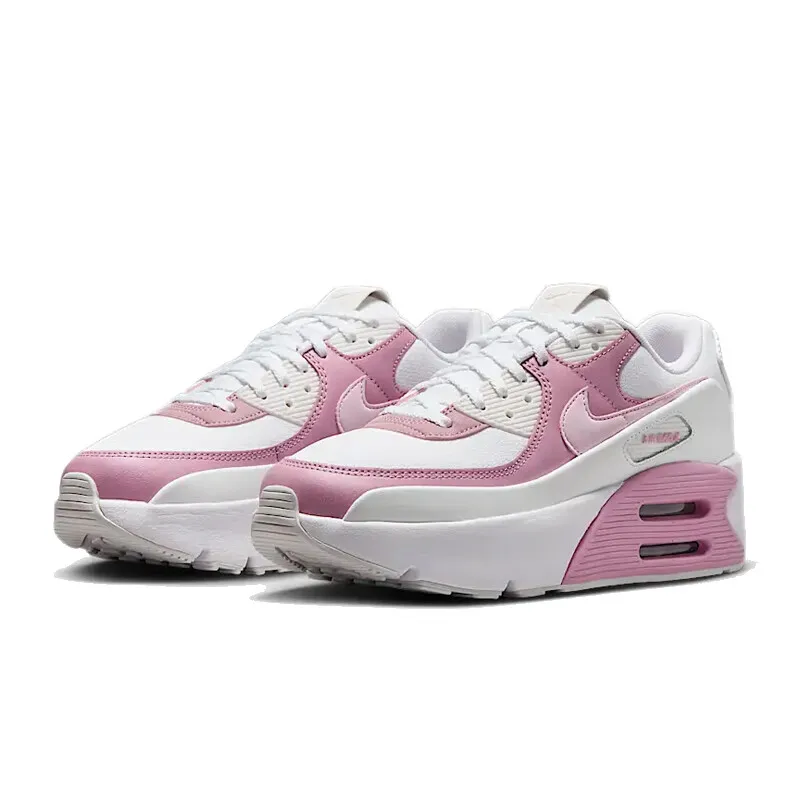 حذاء Nike Double Air Cushion، مقاوم للاهتراء، حذاء نسائي ذو نعل سميك لزيادة الارتفاع للسفر، خفيف الوزن ومتين، حذاء كاجوال مريح للتنقل، يُظهر الأرجل أطولًا، Fd4328-110 للاستخدام اليومي #2