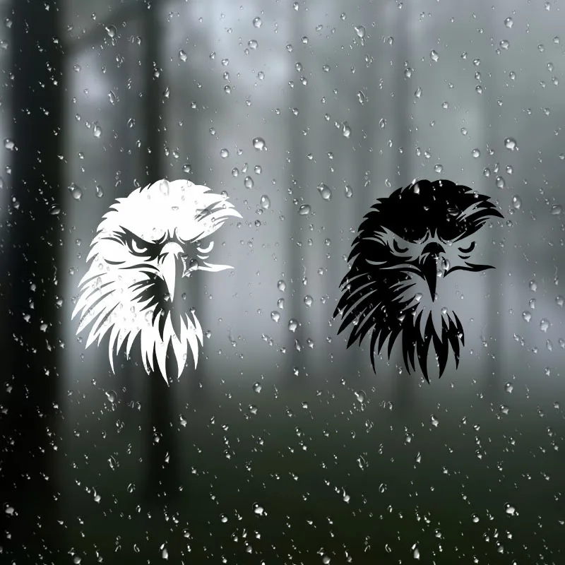 Door, Bumper, Motorcycle & Daily Decor1pc Bald Eagle Patriotic Vinyl Sticker, Waterproof Durable Decal for Car Window